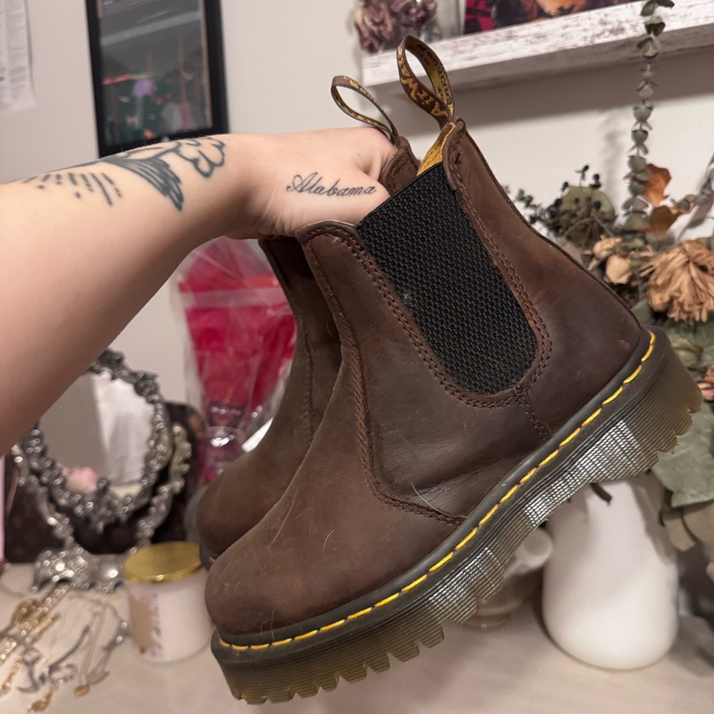Dr. Martens crazy horse boots
